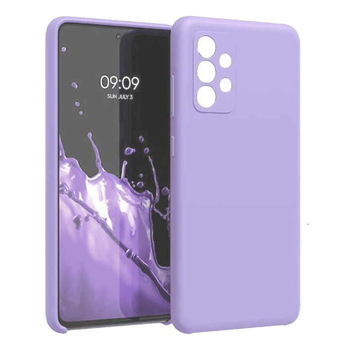 Θήκη Πλάτης Σιλικόνης Soft HQ για Samsung Galaxy A14 - Χρώμα : Λιλά