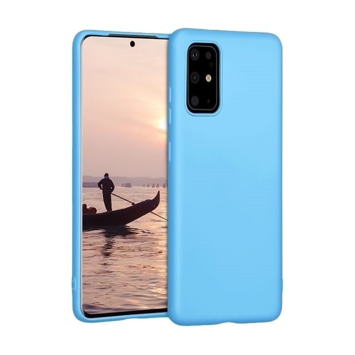 Θήκη Πλάτης Σιλικόνης Soft για iPhone 14 Plus - Χρώμα : Γαλάζιο