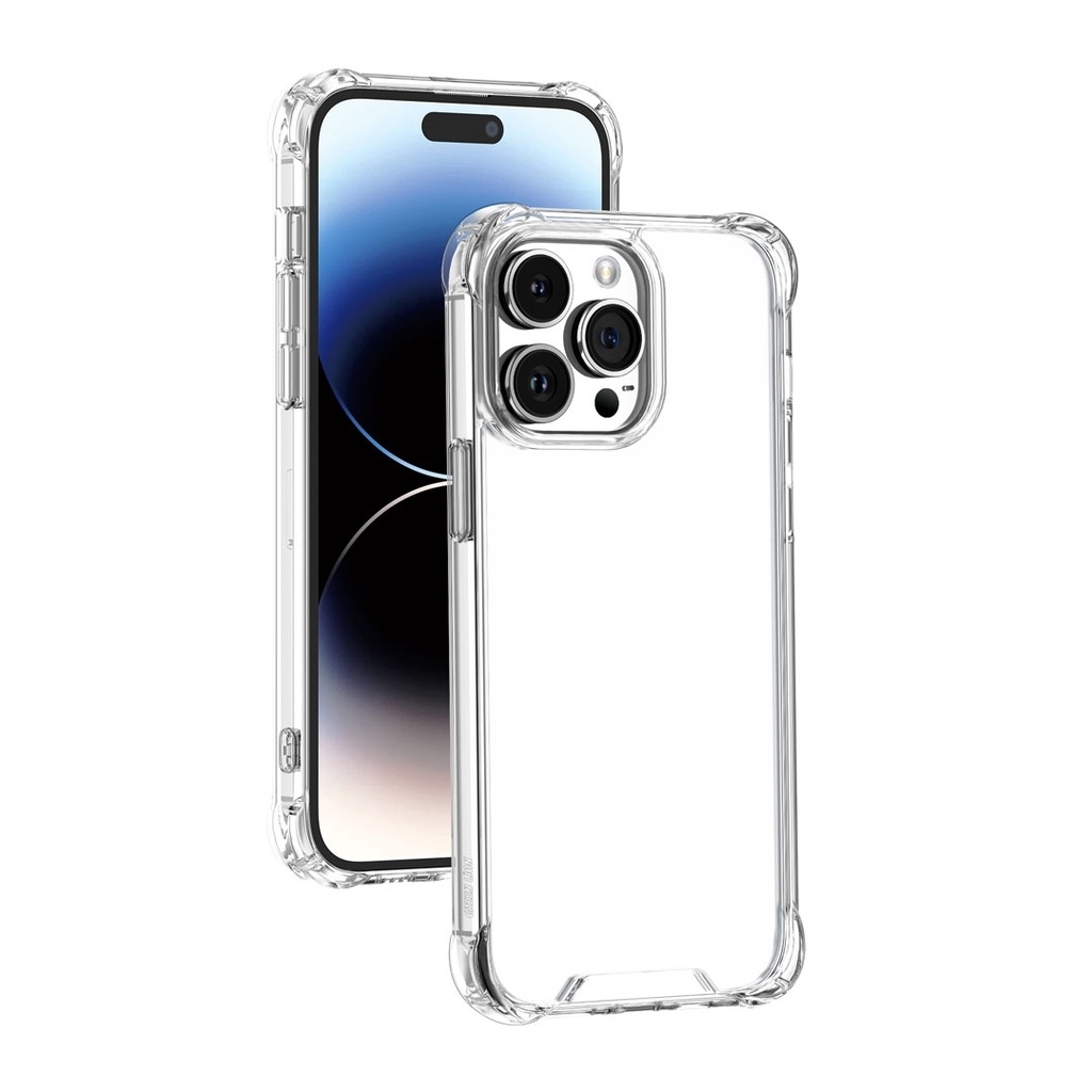 Θήκη Πλάτης Σιλικόνης Anti Shock 1.5mm για Apple iPhone 16 Pro - Χρώμα: Διάφανο
