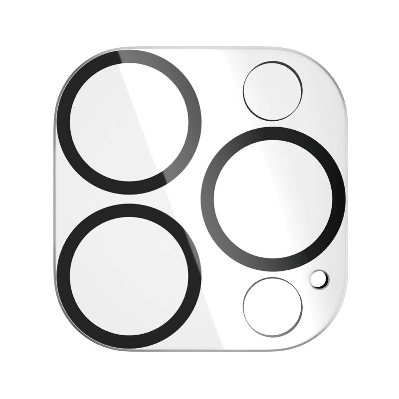 Lens Shield Full Camera Glass για Apple iPhone 13 / 13 Mini - Χρώμα: Διάφανο Με Πλαίσιο Μάυρο