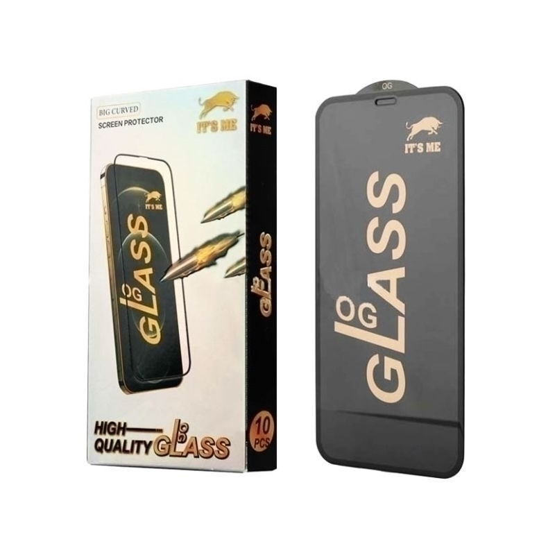 Προστασία Οθόνης OG Full Glass Full Glue Tempered Glass για Apple iPhone 16 Pro - Χρώμα: Μαύρο