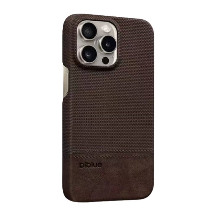 PIBLUE PL84 Δερμάτινη Αντι-Ολισθητική θήκη για Apple iPhone 14 Pro - Σκούρο Καφέ