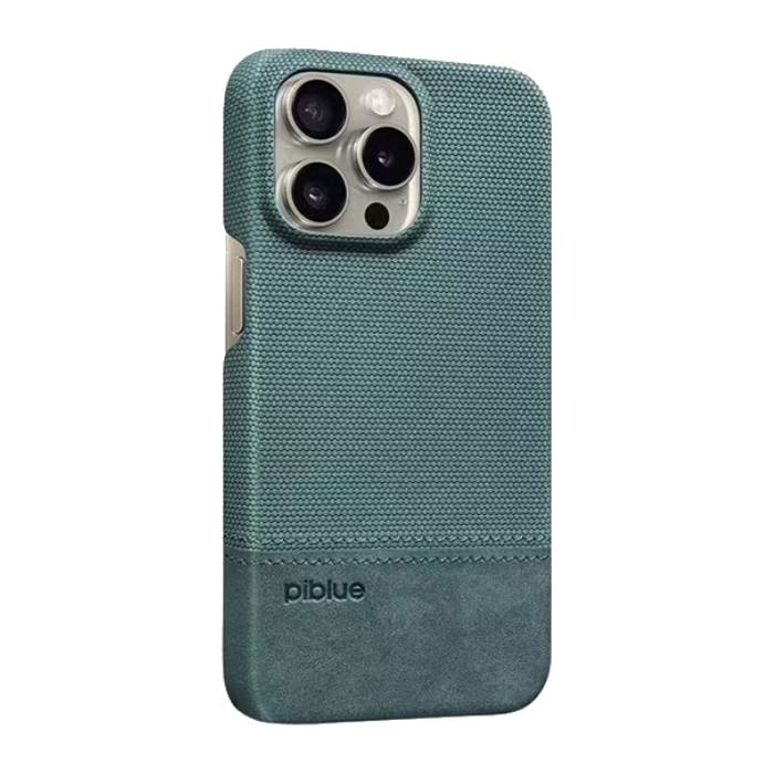 PIBLUE PL84 Δερμάτινη Αντι-Ολισθητική θήκη για Apple iPhone 15 -Μπλε