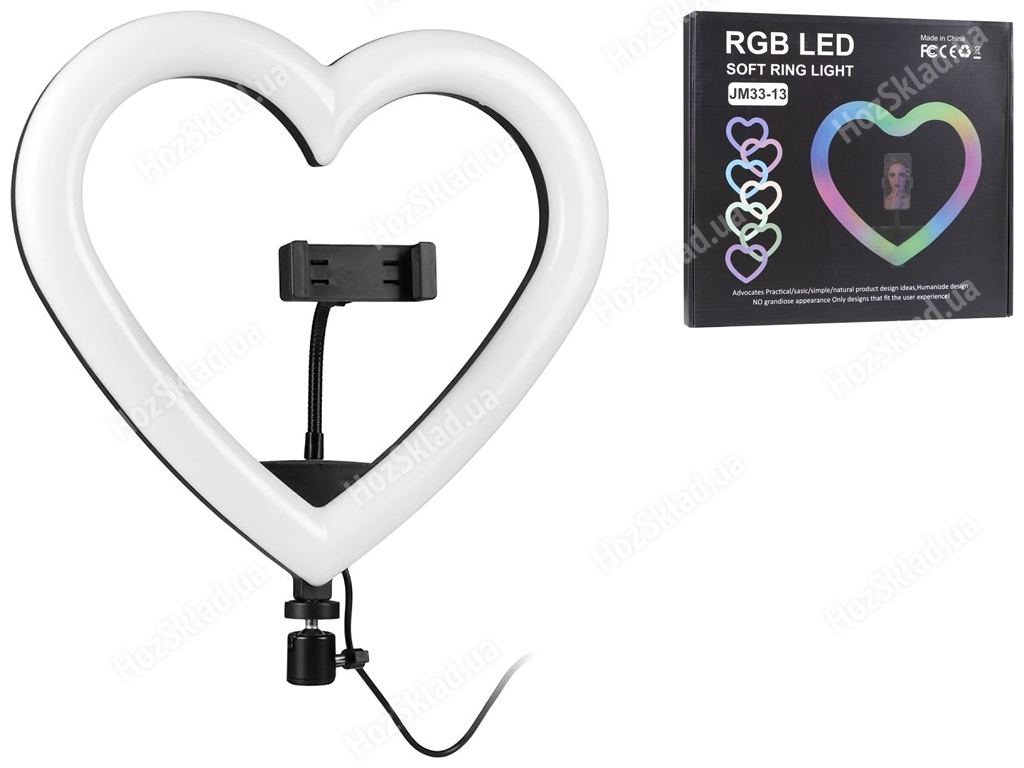 JM33-13 RGB SELFIE LED SOFT RING LIGHT 13" INCHES