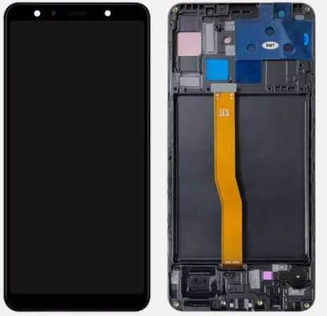 INCELL Οθόνη LCD με Μηχανισμό Αφής και Πλαίσιο για Samsung Galaxy A7 2018 A750F - Χρώμα: Μαύρο