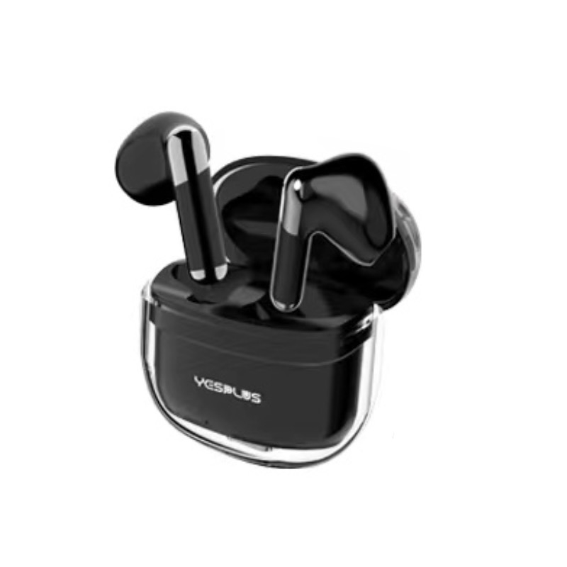 YESPLUS TWS-19 Bluetooth 5.3 Ασύρματο Ακουστικά με Μικρόφωνο και Ελεγχο Αφής - Μάυρο