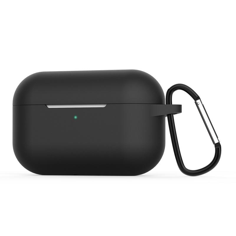 Yesplus YS-1803 Προστατευτική θήκη Σιλικόνης Ακουστικών καθαρού χρώματος Κάλυμμα για apple Airpods Pro 2 - Μάυρο