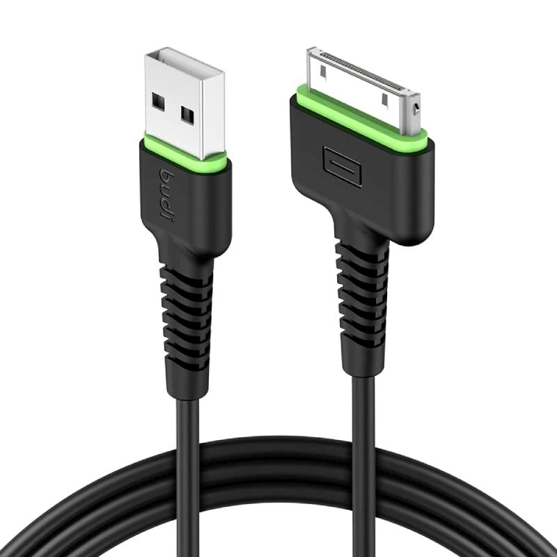 Budi DC150i4BS Καλώδιο Φόρτισης και Μεταφοράς Δεδομένων USB για iPhone 4-iPod - Μαύρο