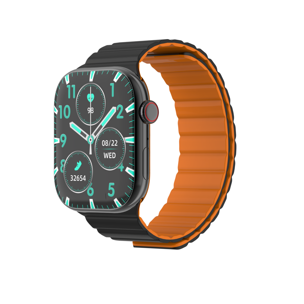 Vidvie SW1615 Smartwatch Αδιάβροχο (IP67) με Παλμογράφο,NFC,Μέτρηση Σακχάρου, Προγράμματα Ασκήσεων Χρόνος Λειτουργίας 3-4 ημέρες - Μαύρο