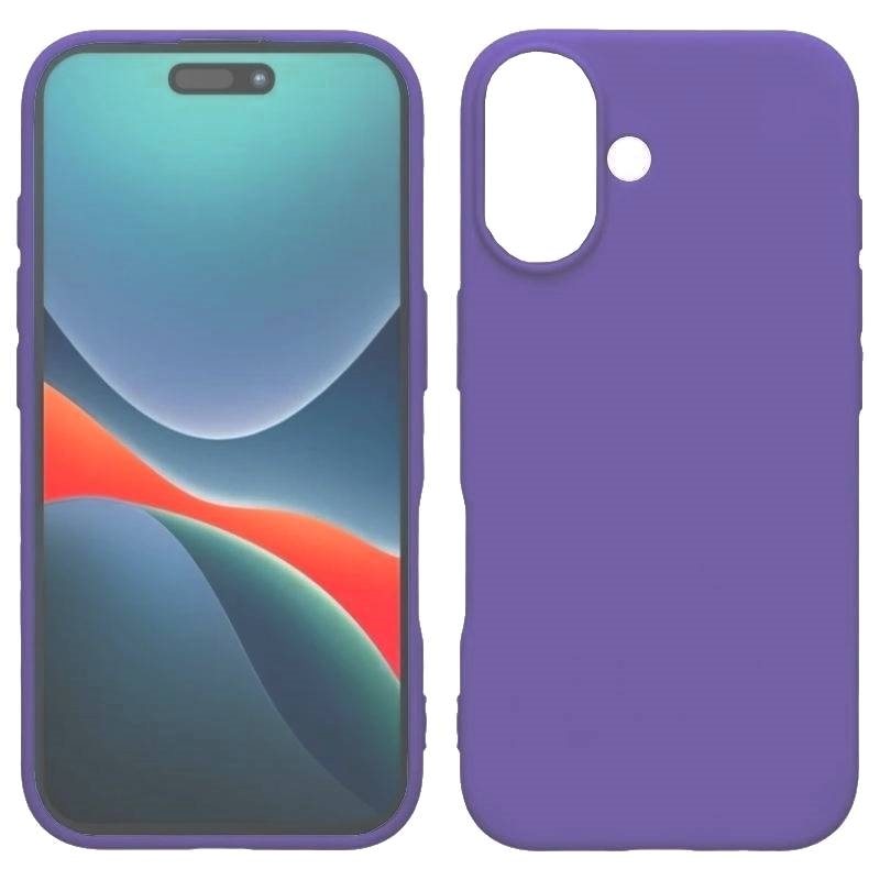 Θήκη Πλάτης Σιλικόνης Soft για Apple iPhone 12 Χρώμα-: Μωβ