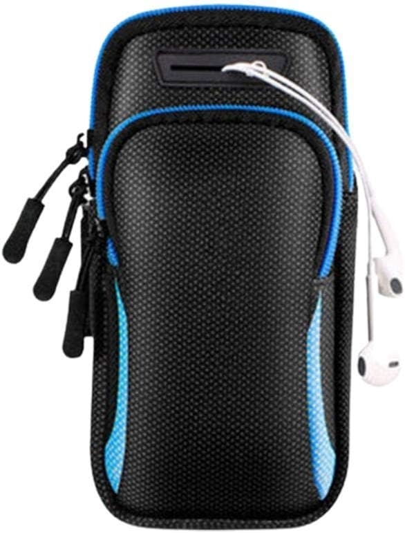 Universal Outdoor Cycling Αδιάβροχη Διπλο θηκες μπρατσου για Κινητο 6.5" Inches - Μπλε