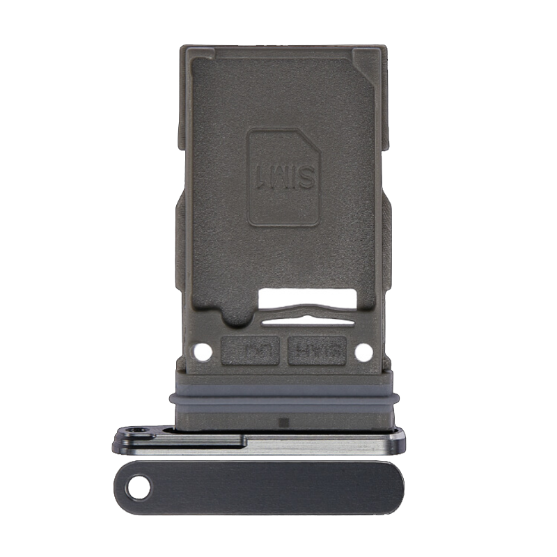 Υποδοχή κάρτας SIM Tray και SD για Samsung Galaxy S23 Ultra G988 - Χρώμα: Μαύρο