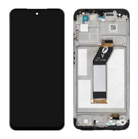 OEM Οθόνη Lcd με Μηχανισμό Αφής και Πλαίσιο για Xiaomi Redmi 10 4G / Redmi 10 2022 - Χρώμα: Μαύρο