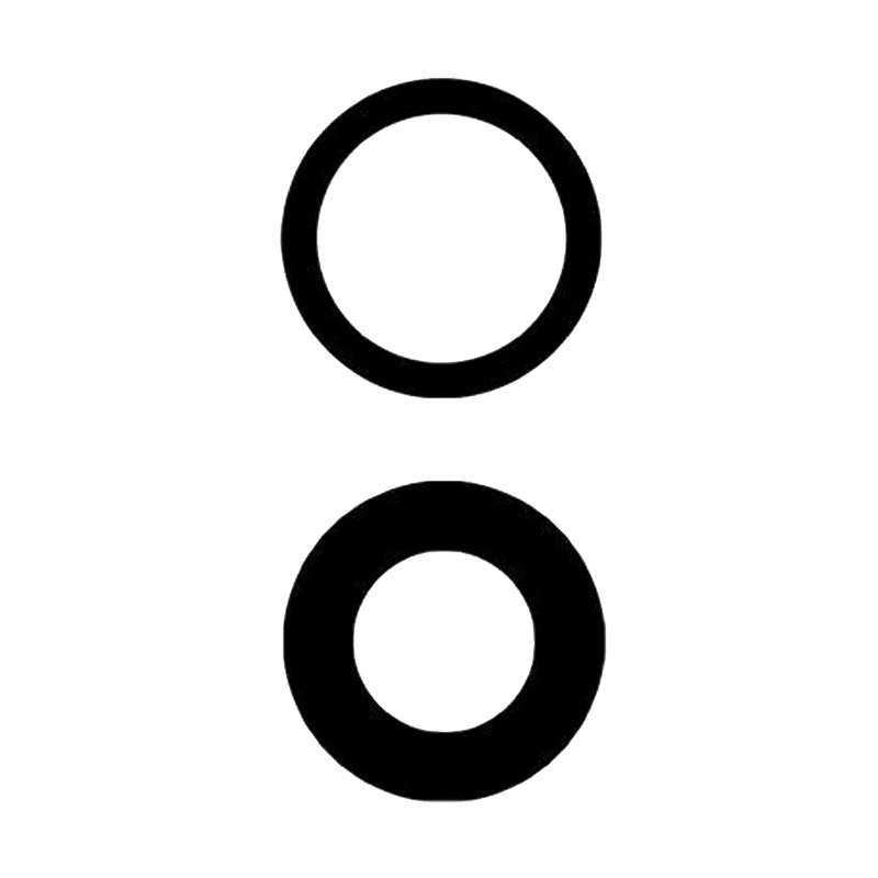 Τζαμάκι κάμερας (Camera Lens) για Apple iPhone 16 / 16 Plus - Χρώμα: Μαύρο