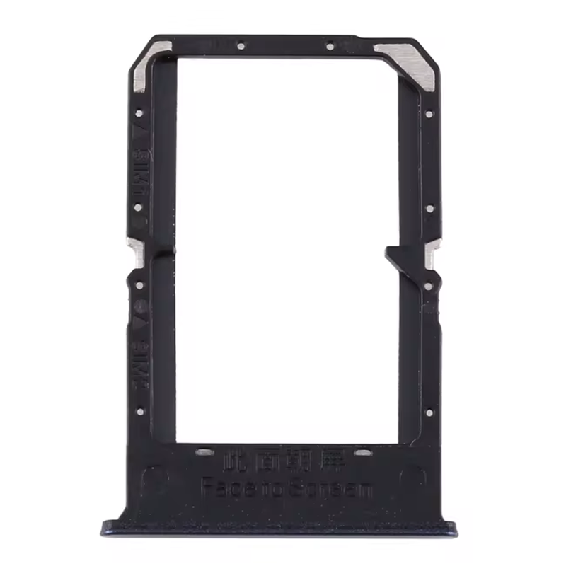 Υποδοχή Κάρτας SIM Tray και SD για Oppo A72- Χρώμα: Μαύρο