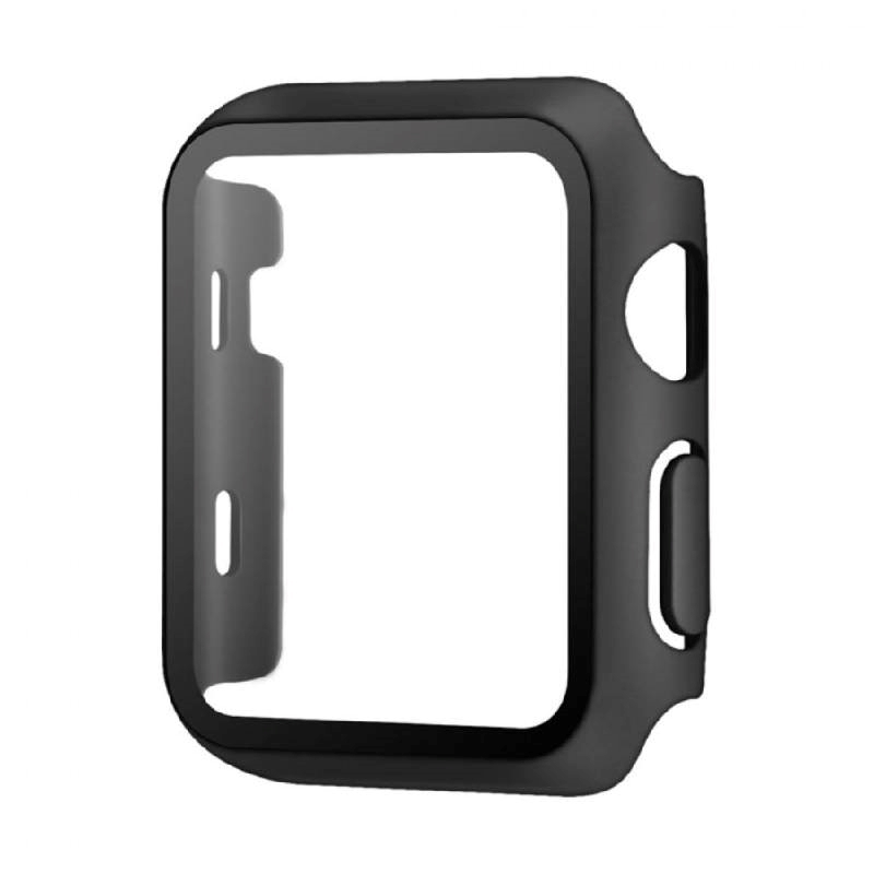 Θήκη Ρολογιού με Tempered Glass για Apple Watch Series 10 46mm - Χρώμα: Μαύρο