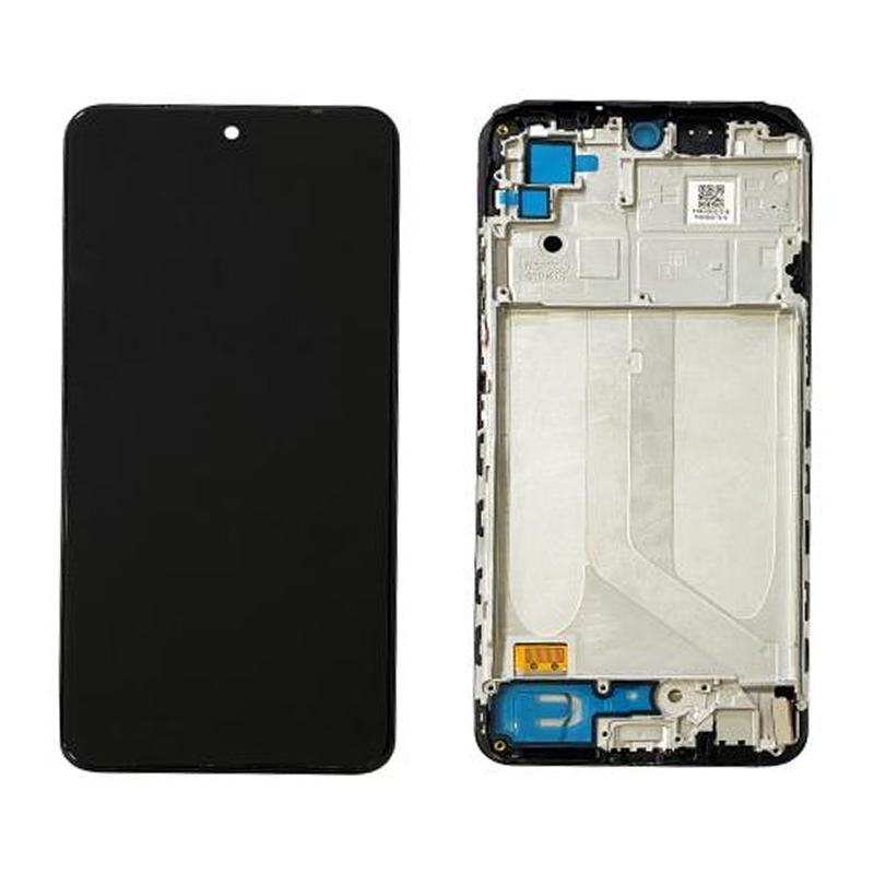 TFT Οθόνη LCD με Μηχανισμό Αφής και Πλαίσιο για Xiaomi Redmi Note 10 4G - Χρώμα: Μαύρο