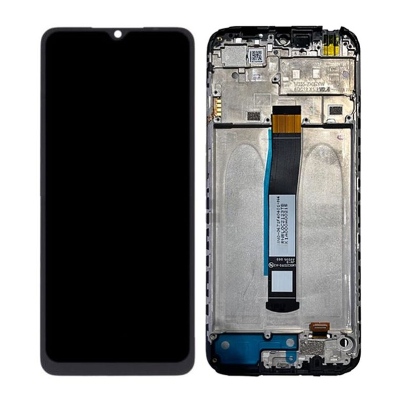 OEM Οθόνη LCD με Μηχανισμό Αφής και Πλαίσιο για Xiaomi Redmi 10C / POCO C40 - Χρώμα: Μαύρο