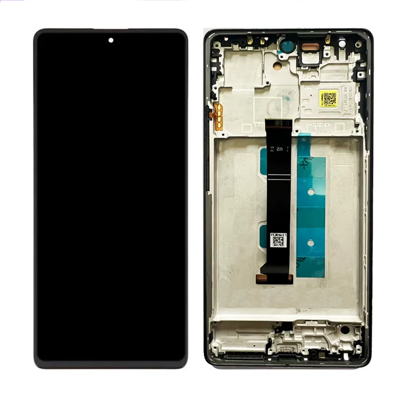 OLED Οθόνη LCD με Μηχανισμό Αφής με Πλαίσιο για Xiaomi Redmi Note 13 Pro PLUS 5G - Χρώμα: Μαύρο