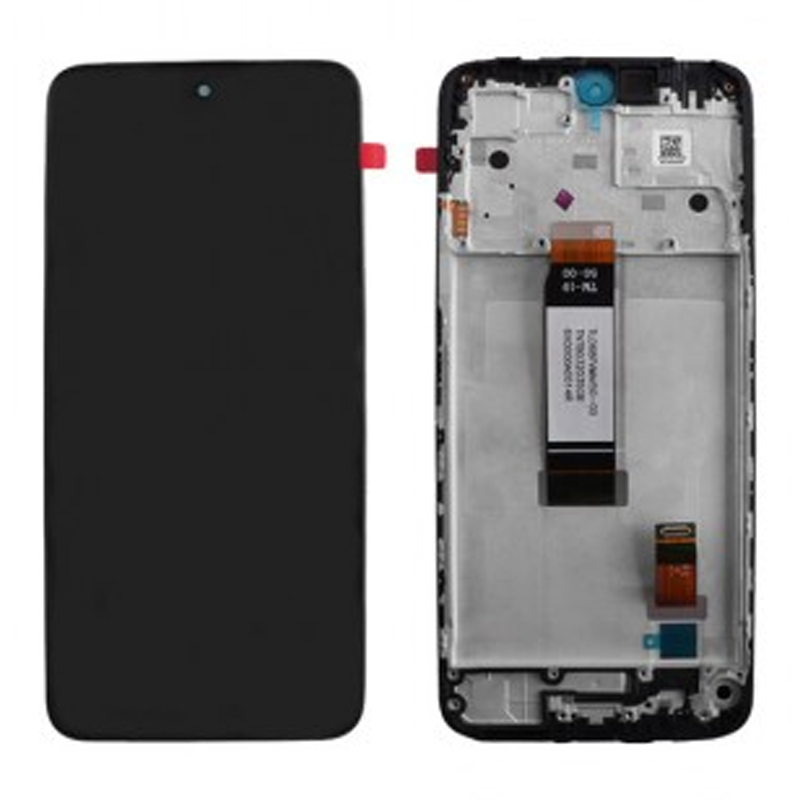 OEM Οθόνη LCD με Μηχανισμό Αφής και Πλαίσιο για Xiaomi Redmi 12 / 13 / POCO M6 Pro 5G - Χρώμα: Μαύρο