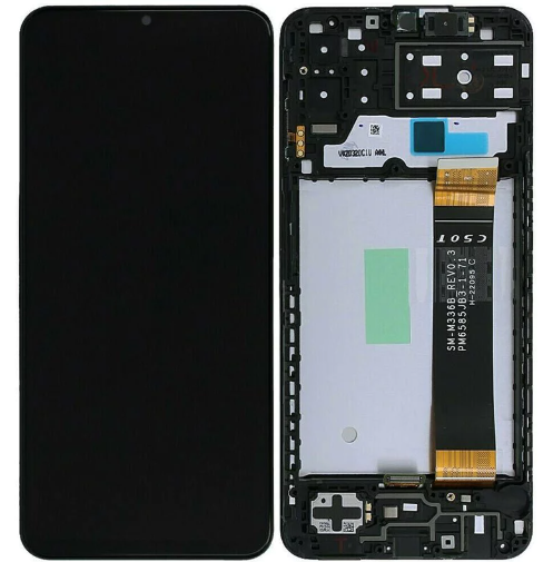 OEM Οθόνη LCD με Μηχανισμό Αφής και Πλαίσιο για Samsung Galaxy A13 2022 A137 - Χρώμα: Μαύρο