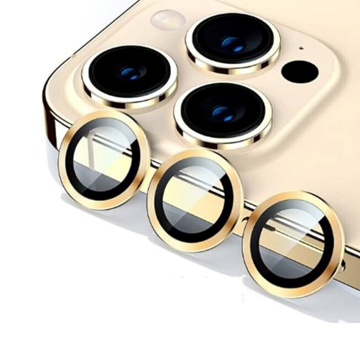 Tζαμάκι Προστασίας Πίσω Κάμερας Camera Glass για Apple iPhone 14 Pro / 14 Pro Max - Χρώμα: Χρυσό