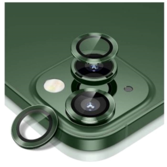 Tζαμάκι Προστασίας Πίσω Κάμερας Camera Glass για Apple iPhone 15/15 Plus - Χρώμα: Πράσινο