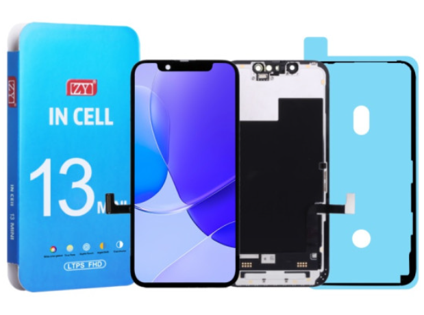 ZY Incell Οθόνη LCD με Μηχανισμό Αφής για iPhone 13 Mini - Χρώμα: Μαύρο