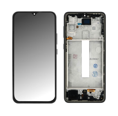 OLED Οθόνη LCD με Μηχανισμό Αφής και πλαίσιο για Samsung Galaxy A33 5G A336 - Χρώμα: Μαύρο