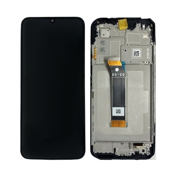 OEM Οθόνη LCD με Μηχανισμό Αφής και Πλαίσιο για Xiaomi Poco M5 4G (2022) - Χρώμα: Μαύρο