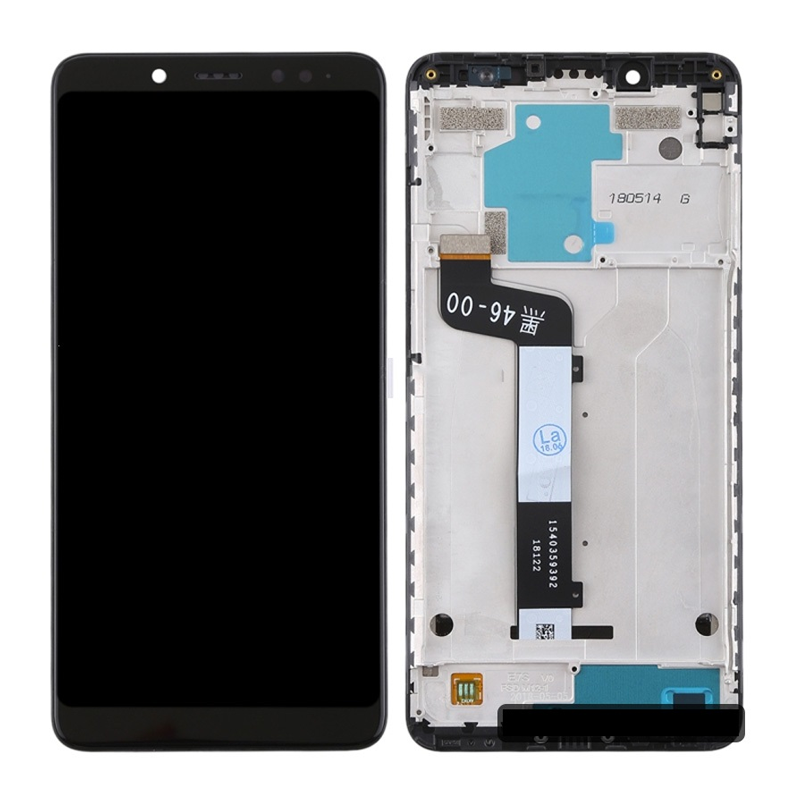 OEM Οθόνη LCD με Μηχανισμό Αφής και Πλαίσιο για Xiaomi Redmi Note 5 - Χρώμα: Μαύρο