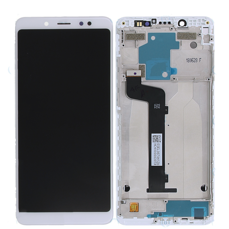OEM Οθόνη LCD με Μηχανισμό Αφής και Πλαίσιο για Xiaomi Redmi Note 5 - Χρώμα: Λευκό