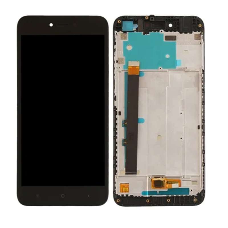 OEM Οθόνη LCD με Μηχανισμό Αφής και Πλάισιο για Xiaomi Redmi Note 5A - Χρώμα: Μαύρο