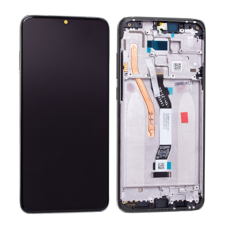 OEM Οθόνη LCD με Μηχανισμό Αφής και Πλαίσιο για Xiaomi REDMI NOTE 8 Pro - Χρώμα: Μαύρο