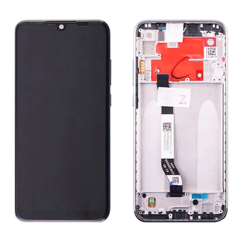 OEM Οθόνη LCD με Μηχανισμό Αφής και Πλαίσιο για Xiaomi Redmi Note 8T - Χρώμα: Μαύρο