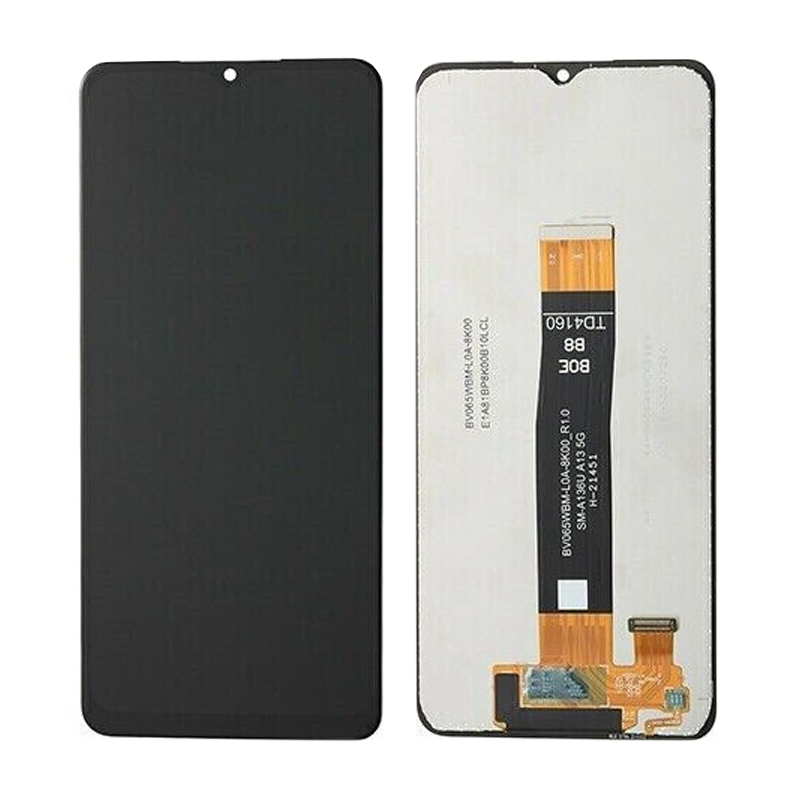OEM Οθόνη LCD με Μηχανισμό Αφής και πλαίσιο για Samsung Galaxy A13 5G A136 - Χρώμα: Μαύρο