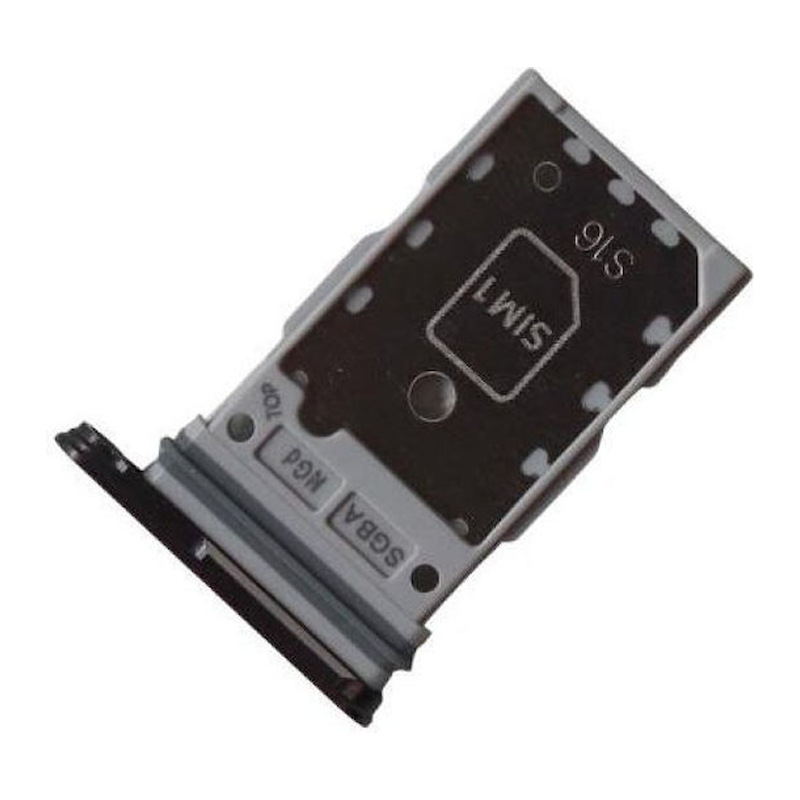 Υποδοχή κάρτας Dual SIM Tray και SD για Samsung Galaxy S24 FE- Χρώμα: Μαύρο