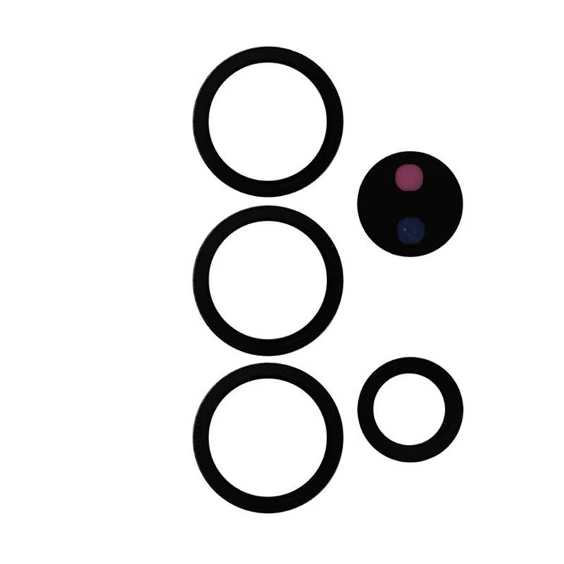 Σετ Τζαμάκι κάμερας (camera lens) για Samsung Galaxy S25 ultra - Χρώμα: Μαύρο