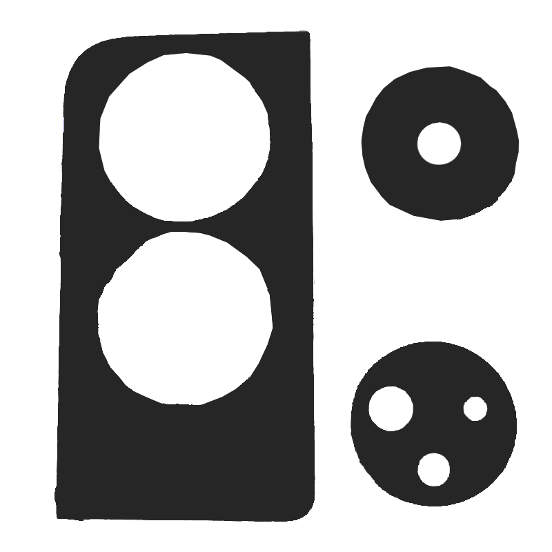 Τζαμάκι κάμερας (Camera Lens) για TCL 50 5G - Χρώμα: Μαύρο