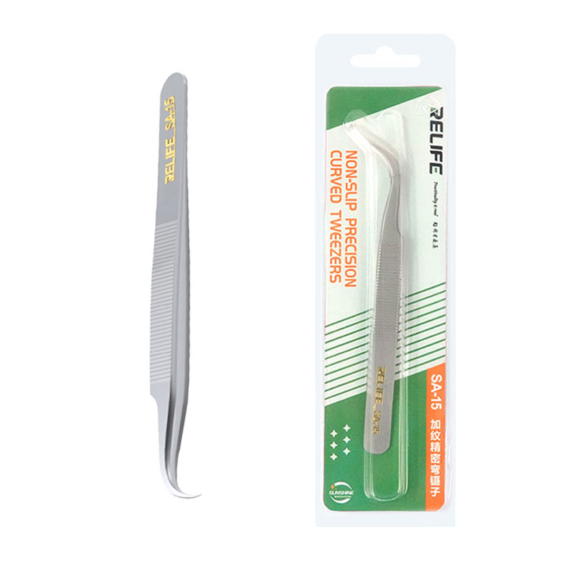 RELIFE SA-15 Τσιμπιδάκι με καμπυλωτή λεπίδα / Textured Precision Curved Tweezers