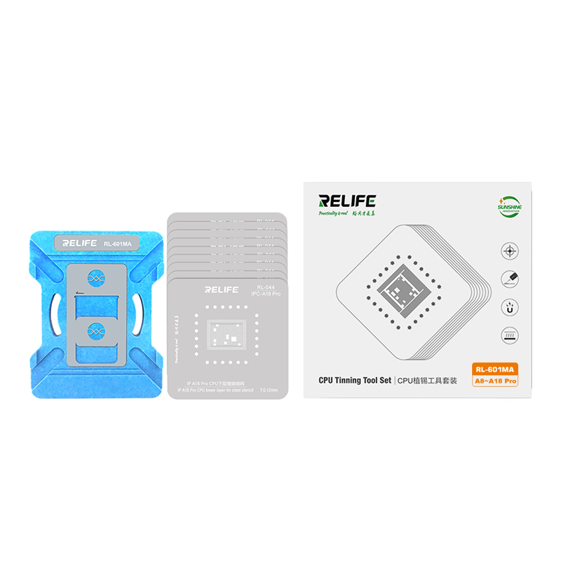 RELIFE RL-601MA Βάση επισκευής επεξεργαστή κινητών iPhone / CPU Repair Fixture Set/IP Series A8-A18