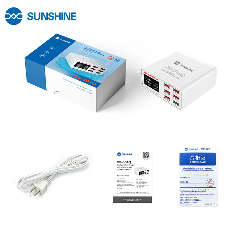 Sunshine SS-304Q Σταθμός Φόρτισης με 6 USB θύρες