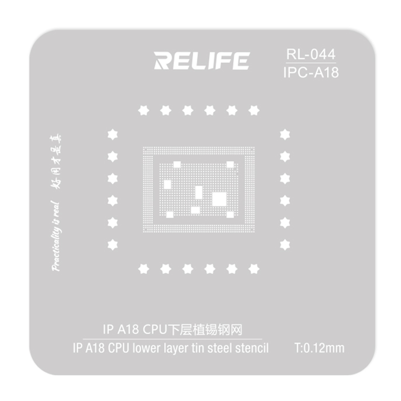 RELIFE RL-044 IPC-A18 steel stencil- 0.12MM
