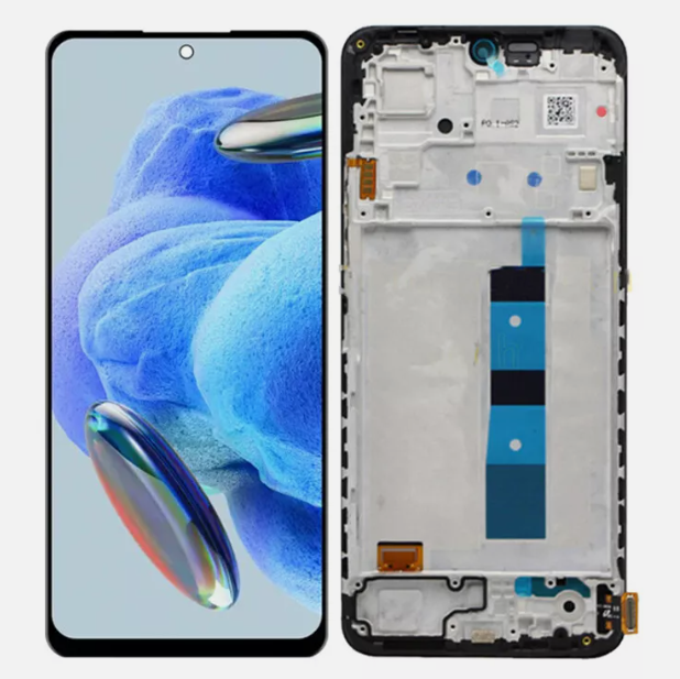 OLED Οθόνη LCD με Μηχανισμό Αφής και Πλαίσιο για Xiaomi Redmi Note 12 4G - Χρώμα: Μαύρο
