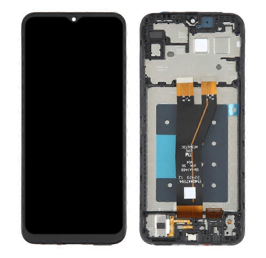 OEM Οθόνη LCD με Μηχανισμό Αφής και πλαίσιο για Samsung Galaxy A14 5G A146P - Χρώμα: Μαύρο