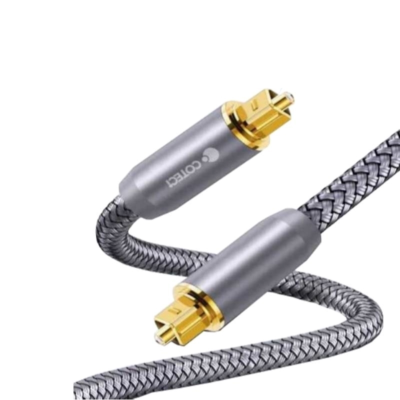 COTECi 76004-3m Καλώδιο Ψηφιακού Ήχου Οπτικών Ινών Κορυφαίας Κατηγορίας - Γκρί