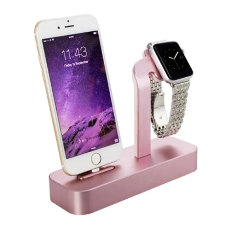 COTECi CS2095-MRG Βάση Base5 2 σε 1 για iPhone / Apple Watch - Ροζ Χρυσό