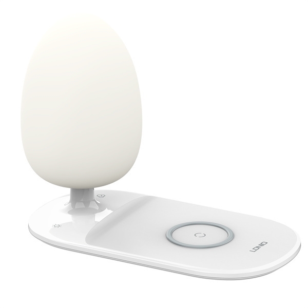 Ldnio Y3 Ασύρματος Φορτιστής με (RGB) Desk Lamp 15W Power Delivery - Λευκό