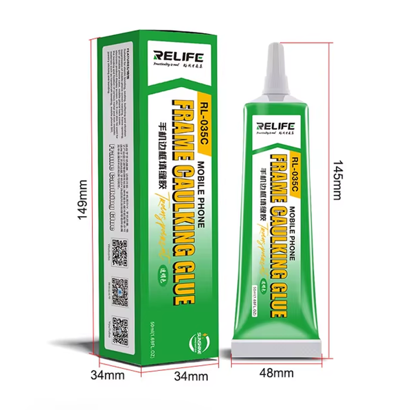 RELIFE RL-035C Κόλλα για πλαίσιο οθόνης κινητού / Frame Caulking Glue 15ml - Χρώμα: Διαφανές