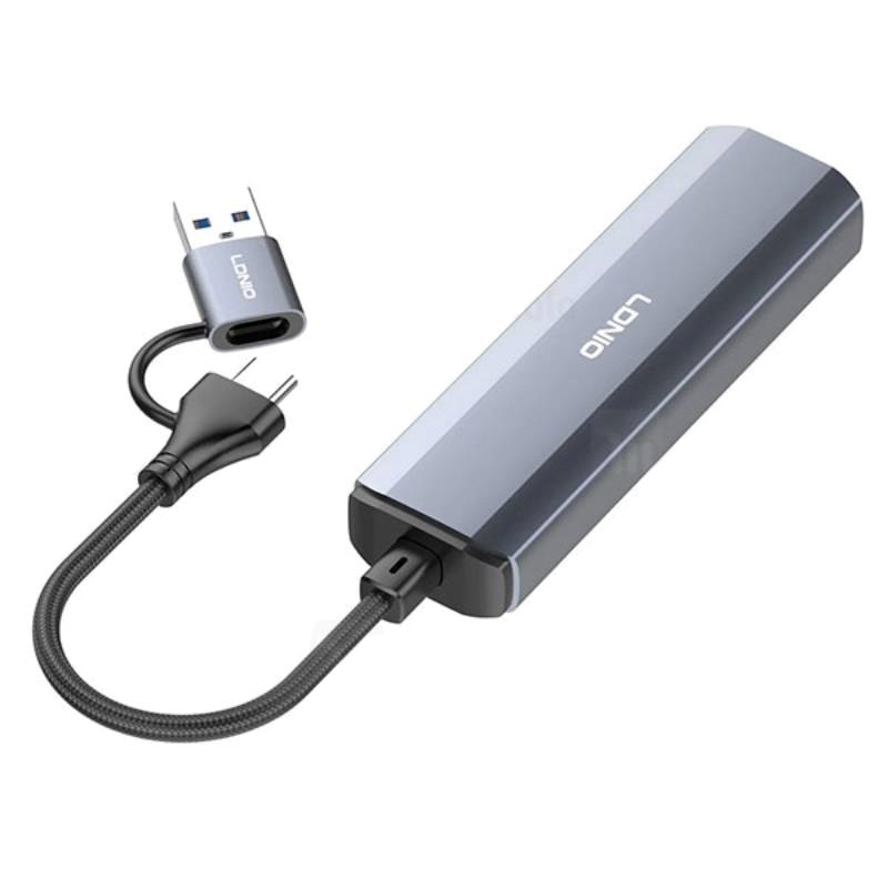 LDNIO DS-134UC 2in1 Hub Adapter Type-C and USB-A to 4x USB 3.0 μετάδοση δεδομένων και φόρτιση κινητού τηλεφώνου